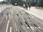 新店溪休闲道遭车辆碾压破坏　目前施工正在进行 - 福州新闻网