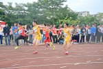 【校运会专栏】石化学院男学甲4×100米一举夺冠 - 福州大学