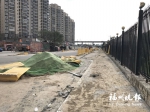 六一佳园门前修路不见树池　市建委：按要求补救 - 福州新闻网