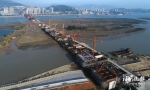 马尾大桥“站稳脚跟” 目前主桥共完成262根桩基 - 福州新闻网