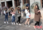 福州昨日春光明媚　女青年手持油纸伞争春 - 福州新闻网