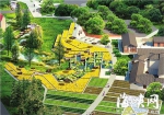 赤桥海绵公园的基址台园，将建成梯田式绿化景观（效果图） - 新浪