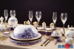 欢迎晚宴餐具“先生瓷·海上明珠”脉纹正、造型简约、图案厚重有力量。 - 新浪