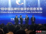 品牌价值评价信息发布活动上，片仔癀药业常务副总经理黄进明(左三)接受采访 - 福建新闻