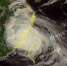 “玛莉亚”登陆时的卫星图像（图片来源：中央气象台） - 福建新闻