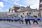 营员学习、感受中华传统武术的魅力。 - 福建新闻