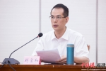 福建省国资委副主任刘宝和通报了上半年改革进展情况。李南轩摄 - 福建新闻