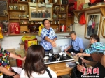 日本考察团一行考察福建茶文化 。　林道国 摄 - 福建新闻