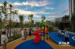 晋安官路小区旁边的儿童主题串珠公园基本建成。 - 新浪