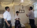 管悻生院长、杨雪梅副研究员和到永泰县挂职的副县长唐晓腾一起参观民宿并评点 - 福建工程学院