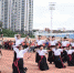 比赛开始前，晋江市实验中学学生现场展示了一段精彩射艺表演。　陈龙山 摄 - 福建新闻