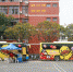 1装饰着福州市花“茉莉花”的小黄鸭主题献血车停于福建船政交通职业学院文体中心一侧。林坚 摄.jpg - 福建新闻