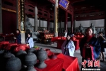 本次“释菜礼”活动是福州文庙自修复重开之后，首度恢复举行“释菜礼”仪式。　吕明 摄 - 福建新闻
