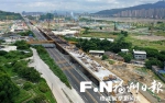 施工中的福泉高速公路连接线拓宽改造升级工程B段桥梁。（无人机拍摄） - 新浪