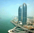 资料图：空中鸟瞰美丽的海上花园城市——厦门。图为厦门地标建筑之一—世贸双子塔。 王东明 摄 - 福建新闻