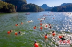 　　12月8日，首届冠豸山公开水域邀请赛在福建省连城县举办。　黄水林 摄 - 福建新闻