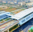 航拍3月15日福州地铁6号线空载试运行首班车驶出营前站高架站台。林逸翔摄 - 福建新闻