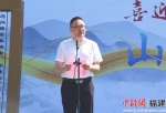 蕉城区委常委、宣传部部长陈坚致辞。吴允杰 摄 - 福建新闻